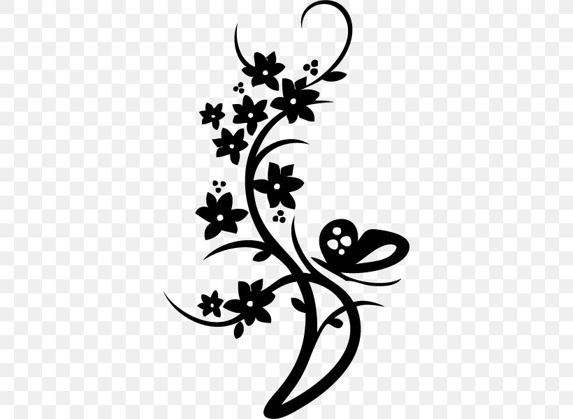 Sticker Flower Paper Tattoo Vinyl Group, PNG, 600x600px, Sticker, Adhesive, Arabesque, Artwork, Black And White Download Free