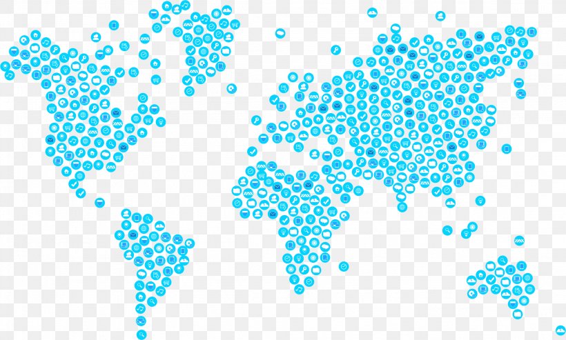 World Map, PNG, 2304x1386px, World, Aqua, Area, Azure, Blue Download Free