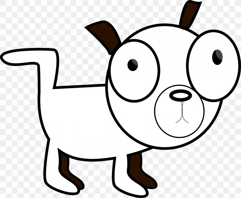 Dog Puppy Cartoon Clip Art, PNG, 1331x1098px, Dog, Artwork, Black And White, Carnivoran, Cartoon Download Free