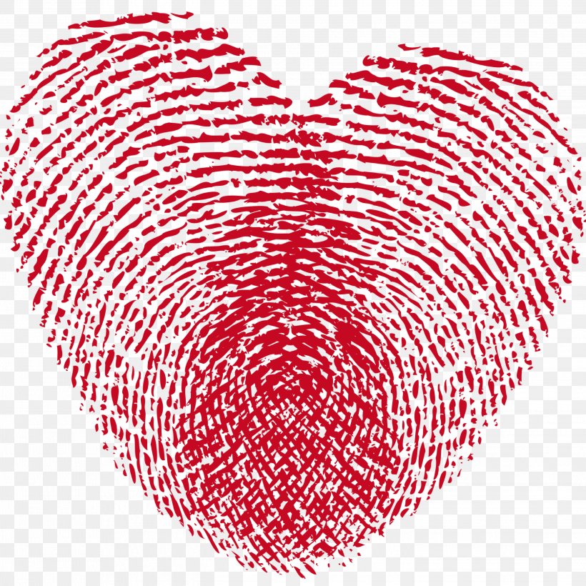 Fingerprint Heart Raster Graphics Clip Art, PNG, 2896x2896px, Watercolor, Cartoon, Flower, Frame, Heart Download Free