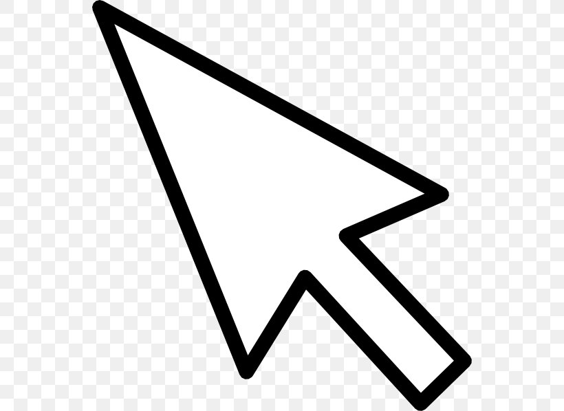Computer Mouse Pointer Cursor Clip Art, PNG, 552x598px, Computer Mouse, Area, Black, Black And White, Computer Download Free