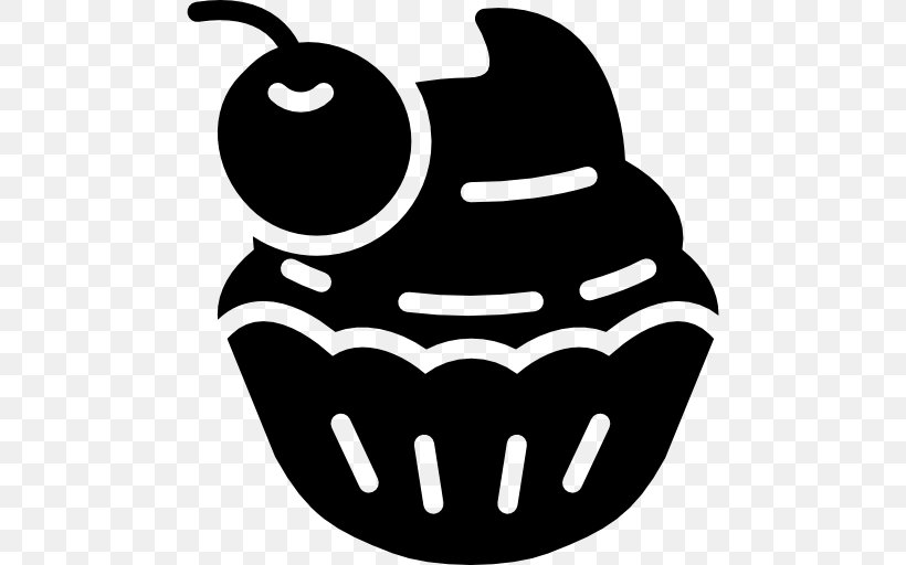 Cupcake Chinese Cuisine Muffin Milk Food, PNG, 512x512px, Cupcake, Artwork, Bakery, Black, Black And White Download Free