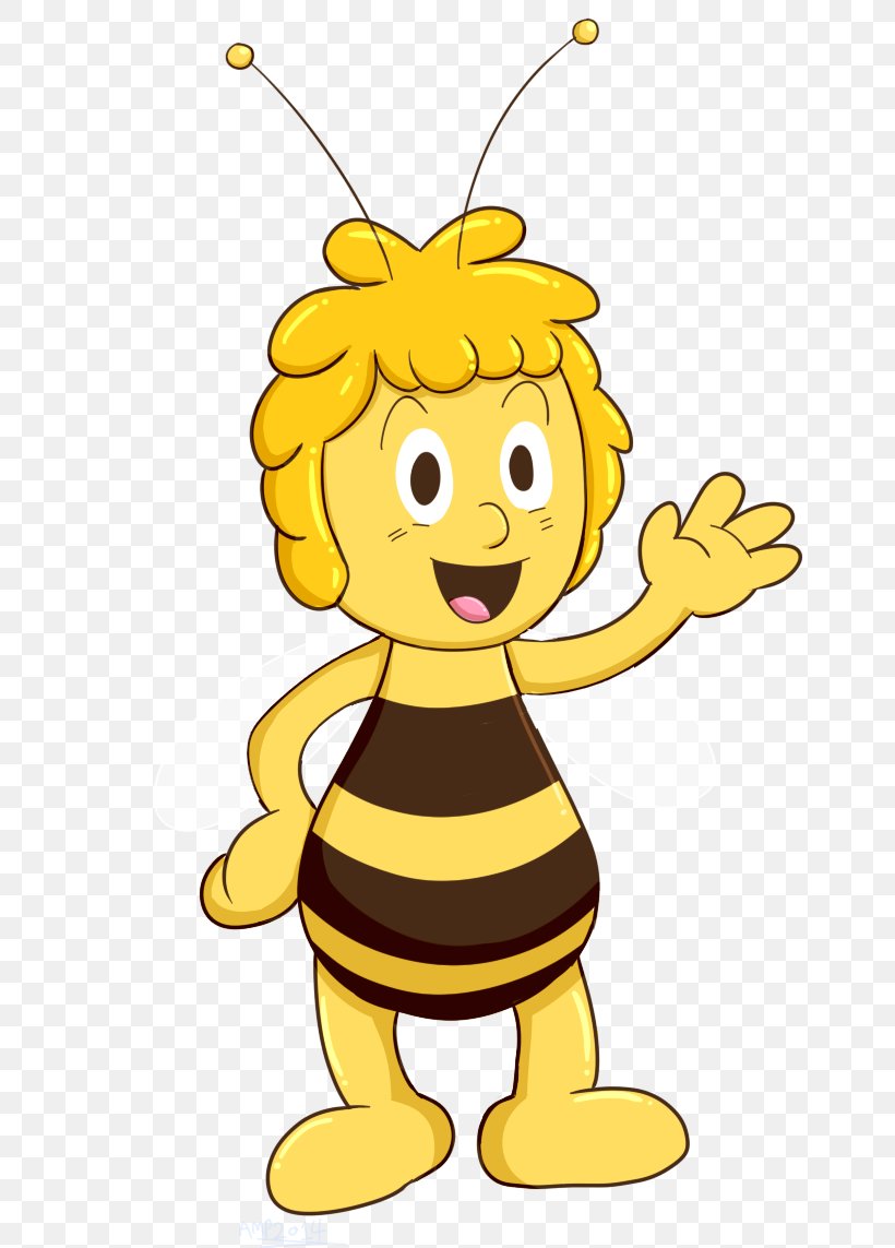 Honey Bee Maya The Bee Clip Art, PNG, 719x1143px, Watercolor, Cartoon, Flower, Frame, Heart Download Free