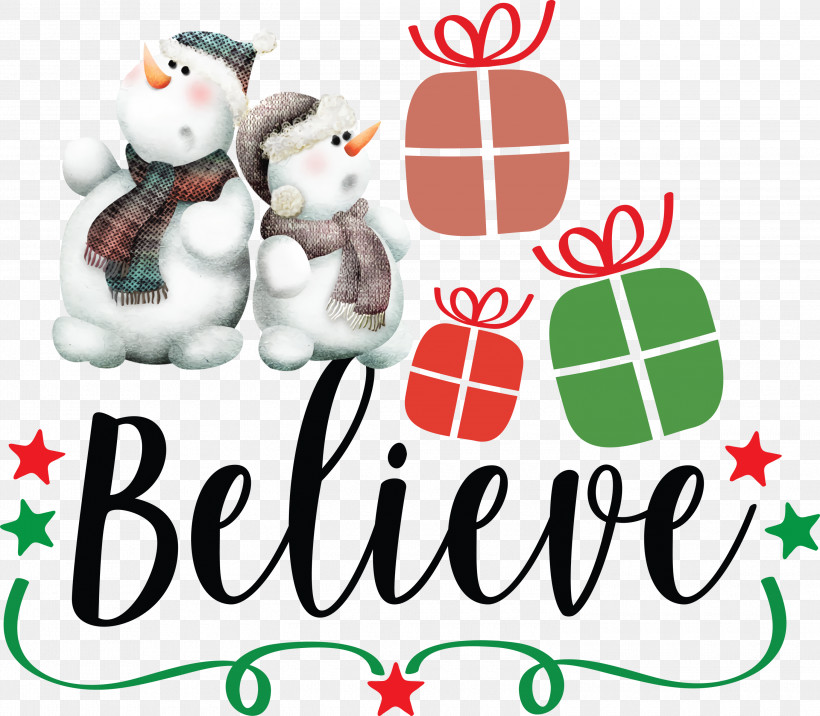 Believe Santa Christmas, PNG, 3000x2621px, Believe, Christmas, Christmas Day, Christmas Ornament, Christmas Ornament M Download Free