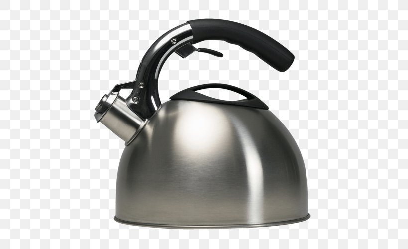 Whistling Kettle Teapot Stainless Steel Whistle, PNG, 500x500px, Kettle, Brushed Metal, Cooking Ranges, Electric Kettle, Electricity Download Free