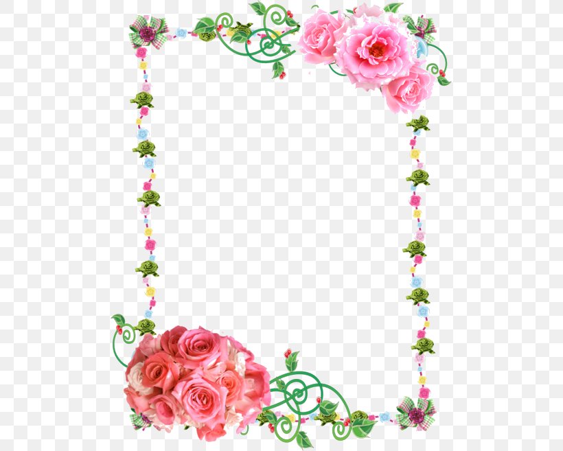Borders And Frames Picture Frames Rose Flower Clip Art, PNG, 497x657px, Borders And Frames, Art, Body Jewelry, Cut Flowers, Decor Download Free