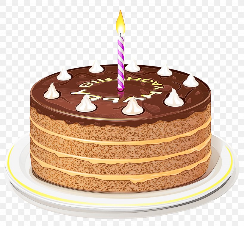 Cartoon Birthday Cake, PNG, 2990x2766px, Birthday Cake, Baked Goods, Bavarian Cream, Birthday, Buttercream Download Free