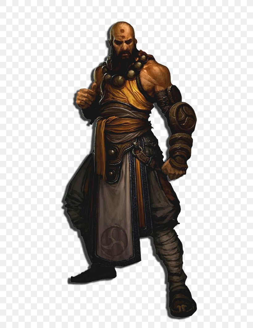 Diablo III Dungeons & Dragons Monk Pathfinder Roleplaying Game Video Games, PNG, 600x1060px, Diablo Iii, Action Figure, Art, Blizzard Entertainment, Character Download Free