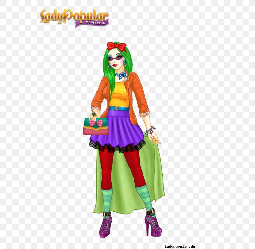 Lady Popular Costume Fashion Action & Toy Figures, PNG, 600x800px, Lady Popular, Action Figure, Action Toy Figures, Barbie, Clown Download Free