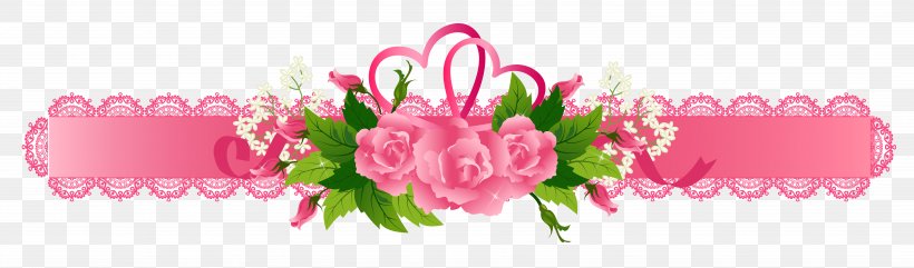 Ribbon Pink Clip Art, PNG, 7979x2351px, Ribbon, Cut Flowers, Floral Design, Floristry, Flower Download Free