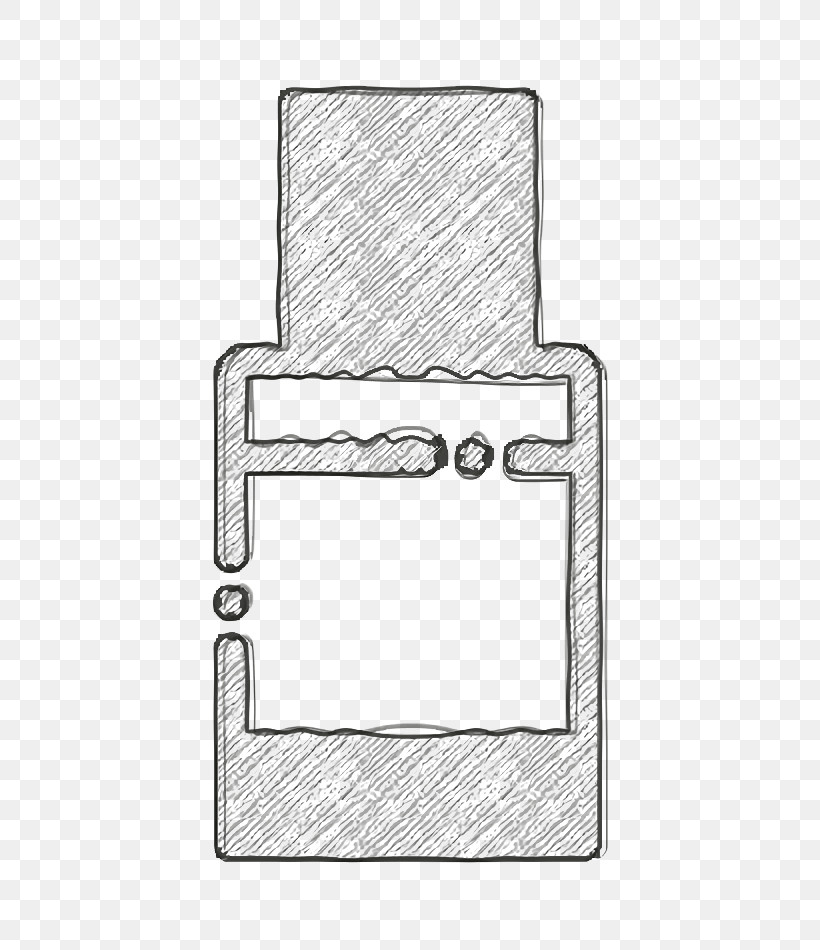 Usb Icon Computer Icon, PNG, 492x950px, Usb Icon, Angle, Black And White, Computer Icon, Geometry Download Free