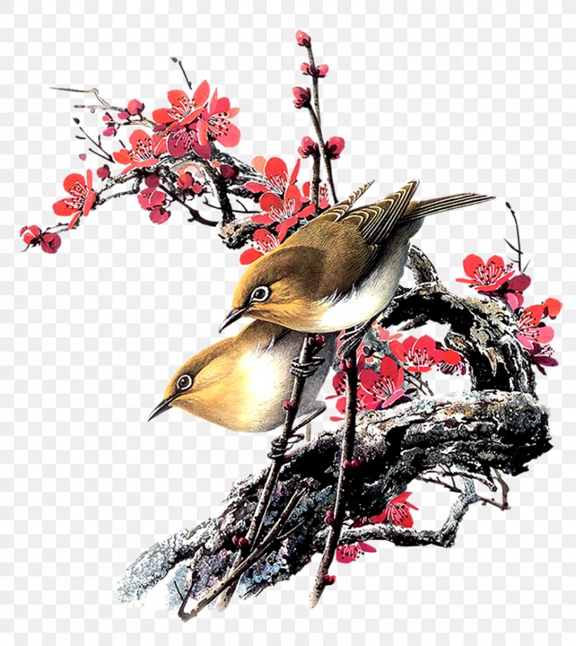 Oil Painting Chinese Painting Watercolor Painting, PNG, 886x993px, Oil Paint, Art, Beak, Bird, Branch Download Free