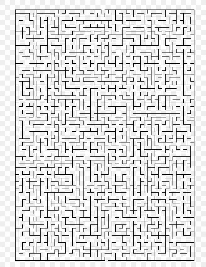 Maze Challenge Line Art Point Angle, PNG, 2400x3106px, Point, Area, Black And White, Line Art, Monochrome Download Free