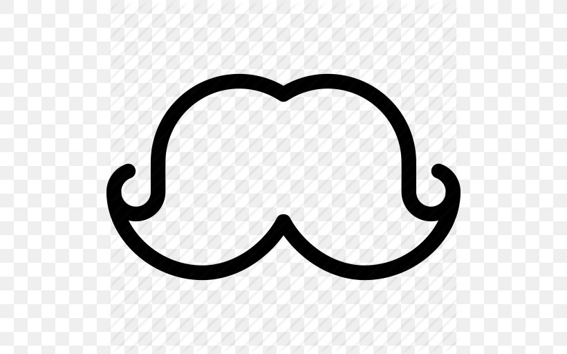 Moustache ICO Icon, PNG, 512x512px, Moustache, Apple Icon Image Format, Black And White, Eyewear, Heart Download Free