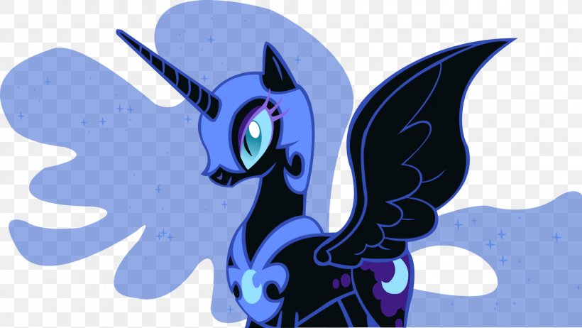 Princess Luna Nightmare My Little Pony: Friendship Is Magic Fandom, PNG, 1902x1073px, Princess Luna, Azure, Butterfly, Cartoon, Cobalt Blue Download Free