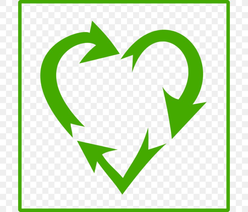 Recycling Symbol Heart Clip Art, PNG, 700x700px, Recycling, Area, Brand, Environmentally Friendly, Grass Download Free