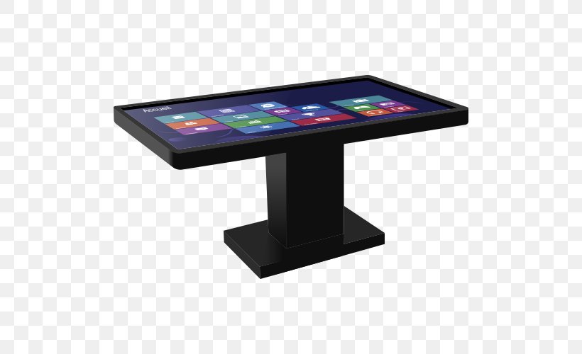 Table Touchscreen Borne Interactive IPad Interactivity, PNG, 500x500px, Table, Borne Interactive, Coffee Tables, Computer Monitors, Digital Data Download Free