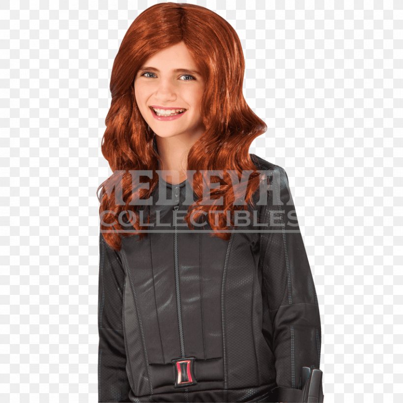 Black Widow Marvel Avengers Assemble Costume Wig Child, PNG, 850x850px, Watercolor, Cartoon, Flower, Frame, Heart Download Free
