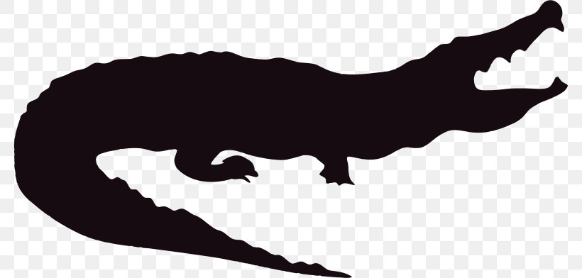Crocodile Silhouette American Alligator Clip Art, PNG, 782x392px, Crocodile, Alligator, Alligators, American Alligator, American Crocodile Download Free