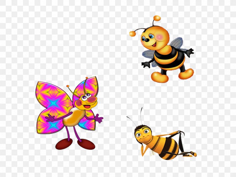 Honey Bee, PNG, 1000x751px, Bee, Animation, Art, Butterfly, Cartoon Download Free