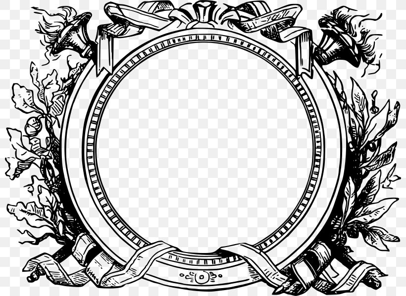 Picture Frames Ornament Drawing Clip Art, PNG, 800x599px, Picture Frames, Art, Black And White, Brand, Decorative Arts Download Free