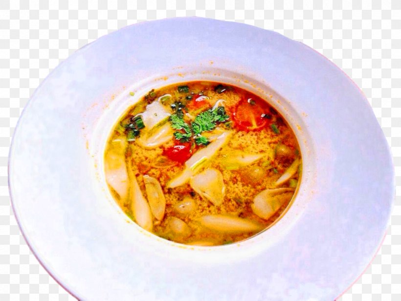 Thai Cuisine Tom Yum Prawn Soup Hot And Sour Soup Street Food, PNG, 1200x900px, Watercolor, Cartoon, Flower, Frame, Heart Download Free