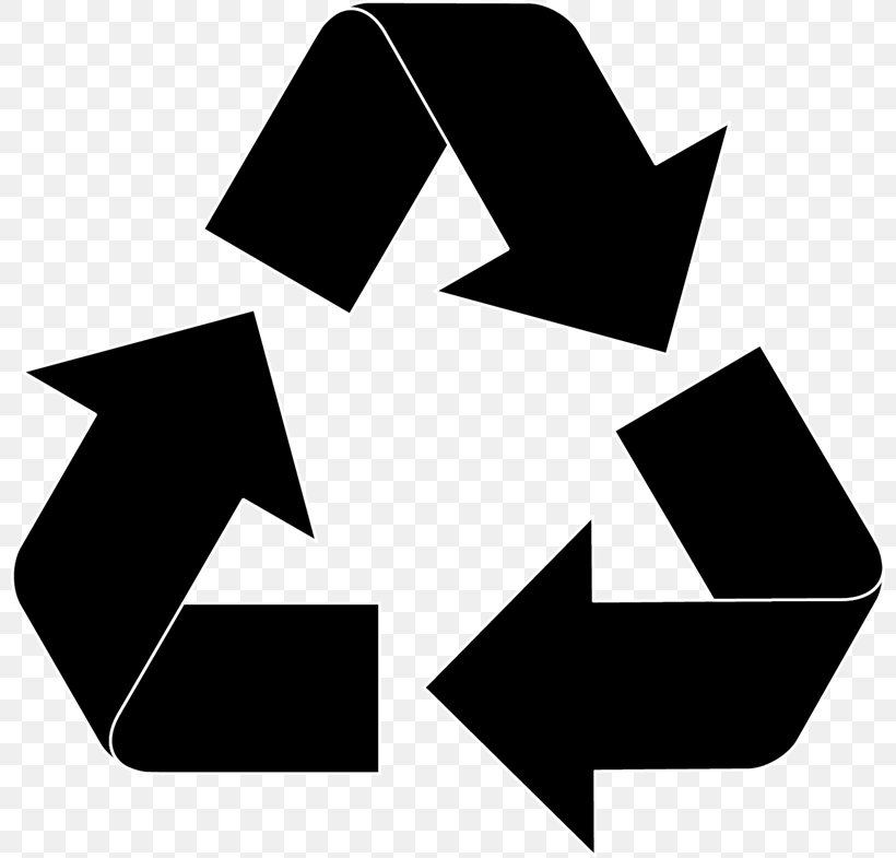 Download Recycling Symbol Paper Recycling Bin, PNG, 800x785px, Recycling Symbol, Black, Black And White ...