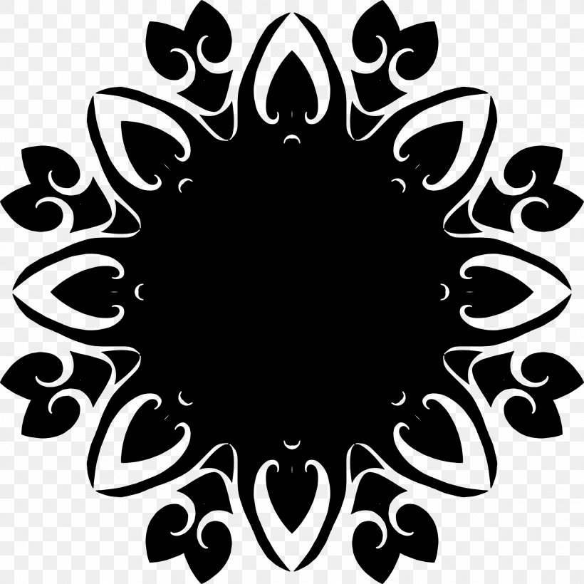 Silhouette Abstract Art Clip Art, PNG, 2328x2328px, Silhouette, Abstract Art, Black, Black And White, Floral Design Download Free