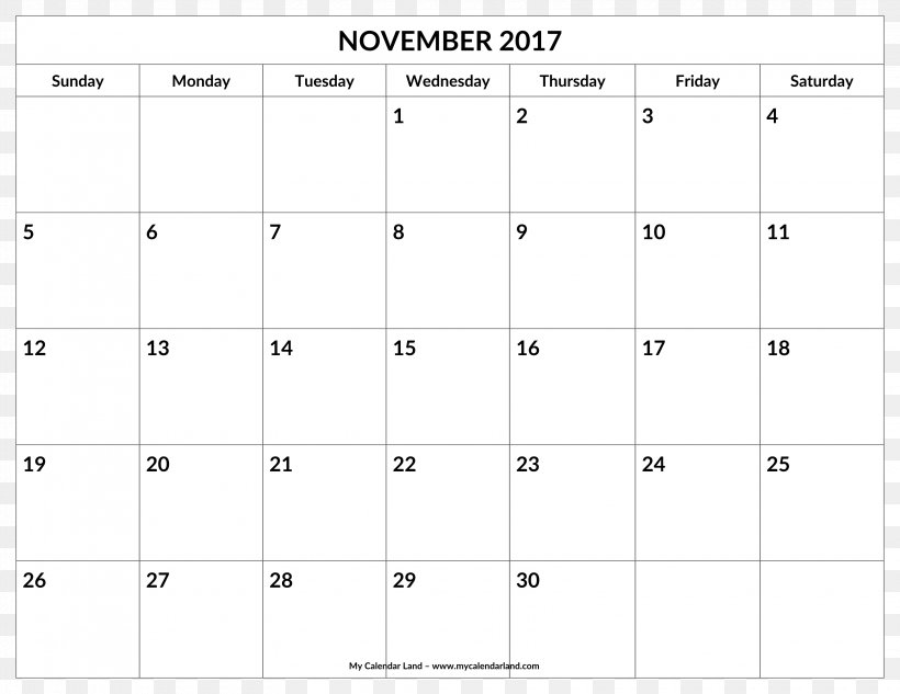 Calendar 0 November 1 Alphabet, PNG, 3300x2550px, 2017, 2018, Calendar, Alphabet, Area Download Free