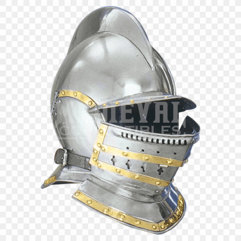 Middle Ages Great Helm Burgonet Helmet Knight, PNG, 850x850px, Middle Ages, Barbute, Bevor, Burgonet, Close Helmet Download Free