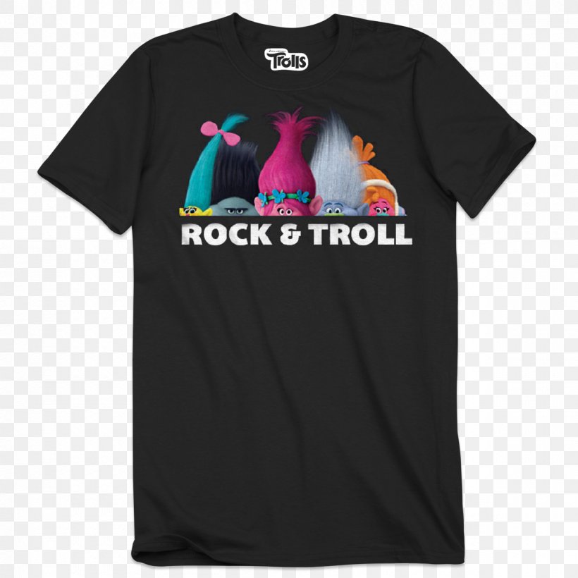 T-shirt Sleeve Trolls Party, PNG, 1200x1200px, Tshirt, Active Shirt, Birthday, Black, Brand Download Free