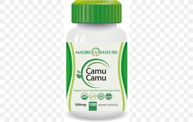 Dietary Supplement Organic Food Vegetarian Cuisine Camu Camu Maca, PNG, 520x520px, Dietary Supplement, Berry, Brand, Camu Camu, Capsule Download Free