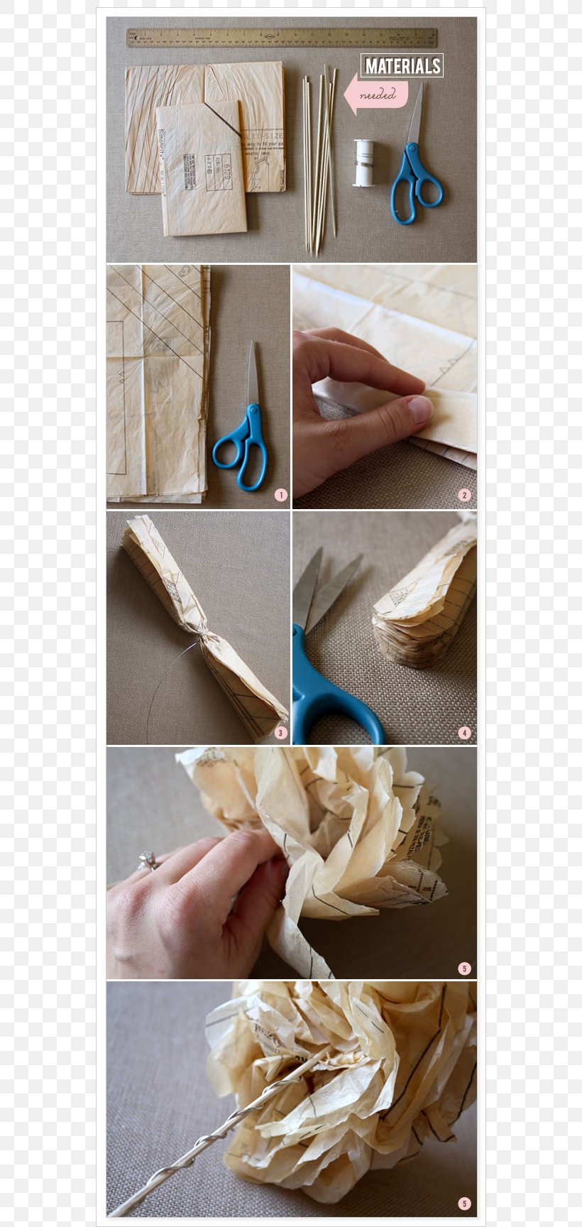 Paper Flower Bouquet How-to Craft, PNG, 725x1728px, Paper, Coffee Filters, Craft, Crepe Paper, Do It Yourself Download Free