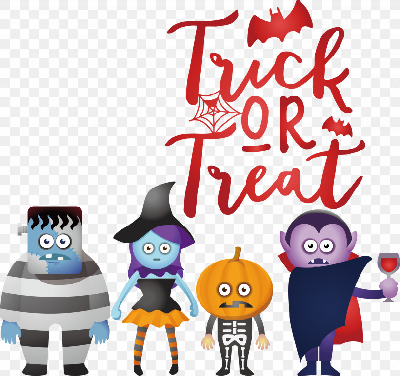 Trick Or Treat Trick-or-treating Halloween, PNG, 3000x2828px, Trick Or Treat, Behavior, Cartoon, Geometry, Halloween Download Free