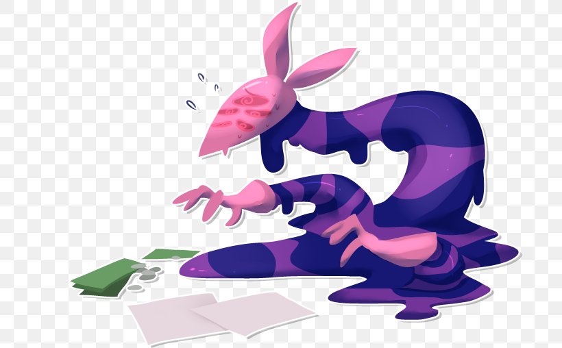 Clip Art, PNG, 705x508px, Animal, Character, Fictional Character, Pink, Purple Download Free