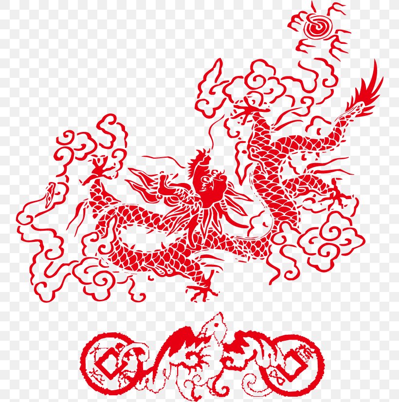 China Chinese Dragon Chinese New Year Clip Art, PNG, 756x826px, Watercolor, Cartoon, Flower, Frame, Heart Download Free