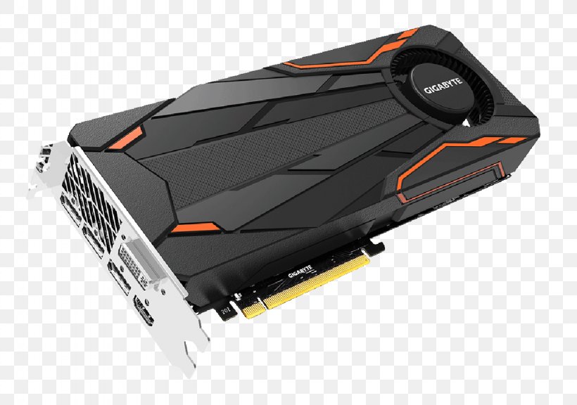 Graphics Cards & Video Adapters Gigabyte Technology Graphics Processing Unit NVIDIA GeForce GTX 1080 PCI Express, PNG, 1280x900px, Graphics Cards Video Adapters, Asus, Electrical Connector, Gddr5 Sdram, Gddr Sdram Download Free