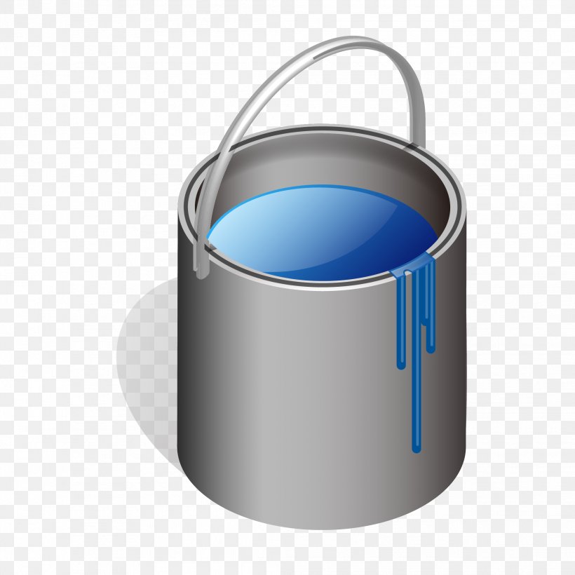 Paintbrush Bucket, PNG, 2083x2083px, Paint, Brush, Bucket, Color, Cylinder Download Free