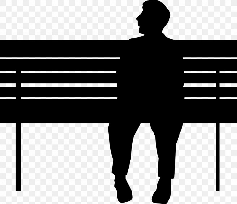 Silhouette Person Royalty-free, PNG, 949x818px, Silhouette, Bench, Black, Black And White, Drawing Download Free