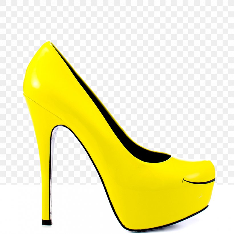 Yellow High-heeled Shoe Court Shoe, PNG, 900x900px, Yellow, Basic Pump, Boot, Bridal Shoe, Converse Download Free