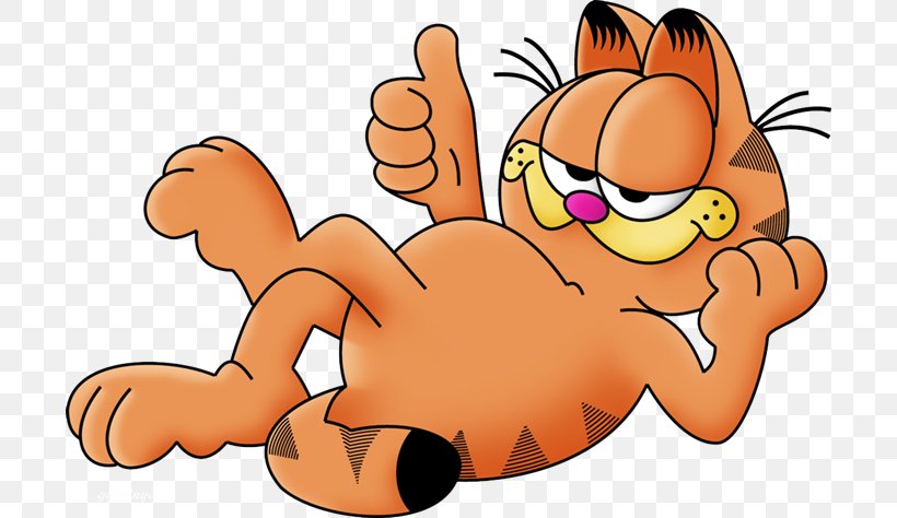 Garfield Minus Garfield Odie Thumb Signal, PNG, 700x474px, Garfield, Arm, Art, Artwork, Cartoon Download Free