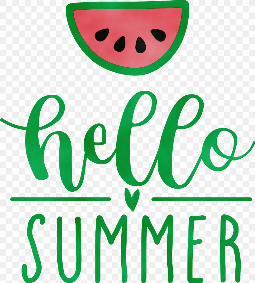 Logo Smiley Green Line Happiness, PNG, 2709x3000px, Hello Summer, Fruit, Geometry, Green, Happiness Download Free