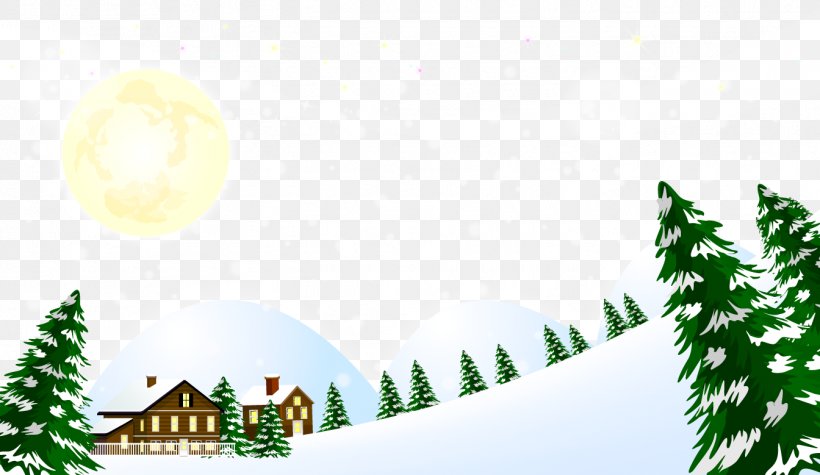 Winter Download, PNG, 1344x779px, Winter, Border, Branch, Christmas, Christmas Tree Download Free