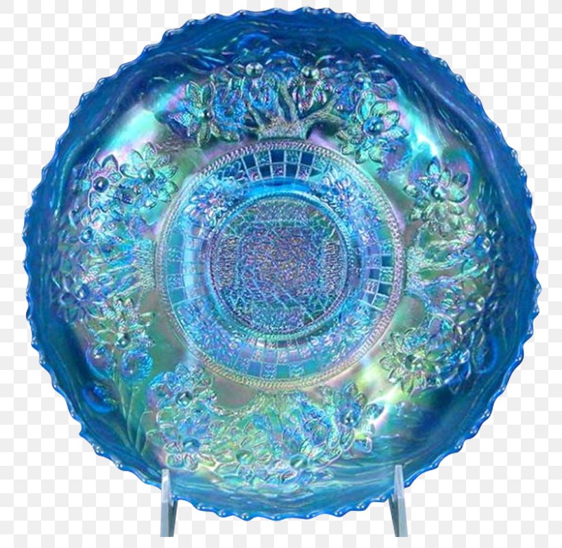 Blue Carnival Glass Bowl Green Punch, PNG, 800x800px, Blue, Bowl, Carnival Glass, Cobalt Blue, Color Download Free