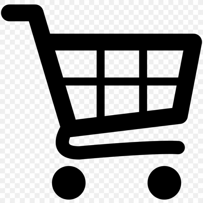 Shopping Cart, PNG, 1024x1024px, Shopping Cart, Area, Black, Black And White, Cart Download Free