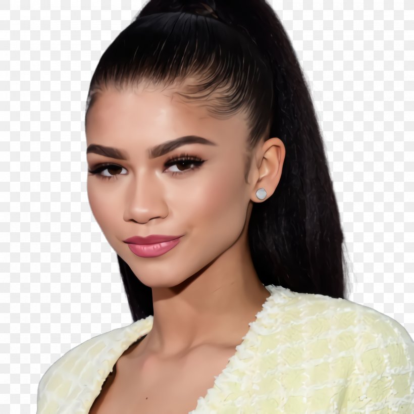 Eye Cartoon, PNG, 2000x2000px, Zendaya, Actor, Actress, Beauty, Black Hair Download Free