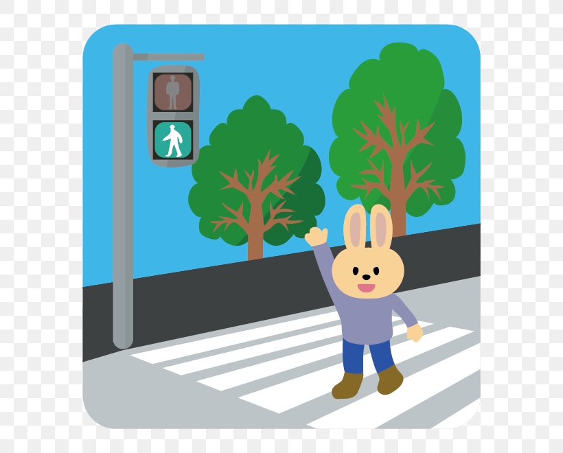 Illustration Pedestrian Crossing Road Traffic Safety Sidewalk, PNG, 660x660px, Pedestrian Crossing, Anxiety, Cartoon, Grass, Lawn Download Free