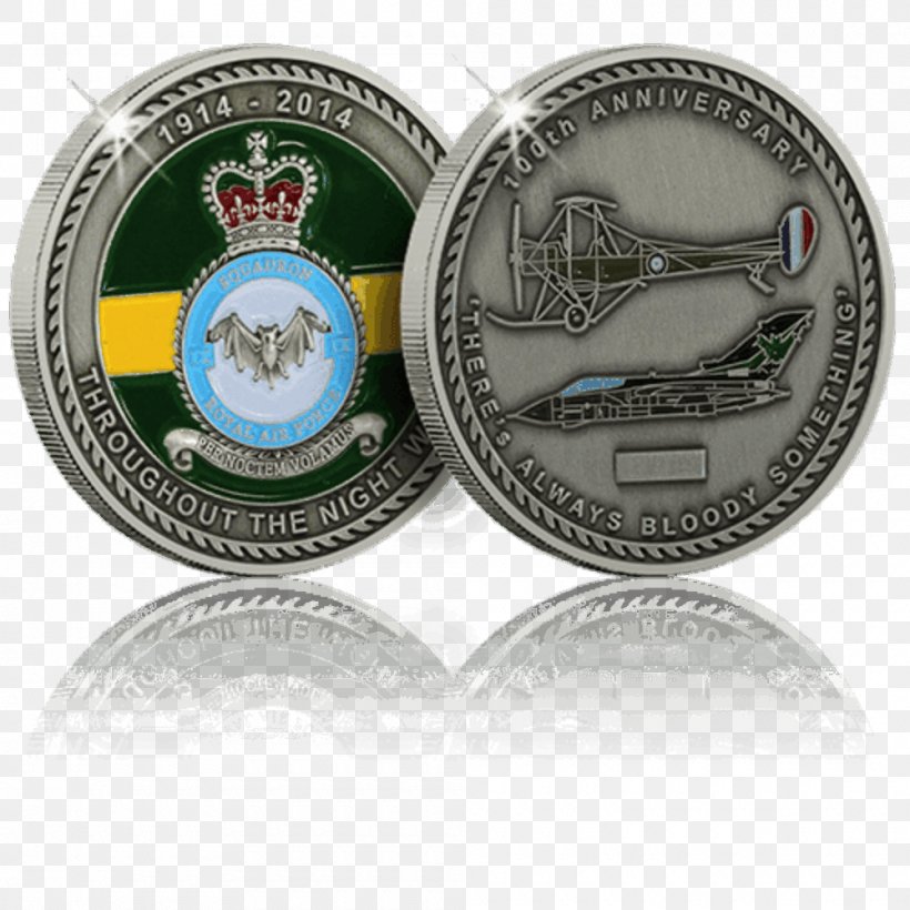Challenge Coin Royal Air Force Medal Silver, PNG, 1000x1000px, Coin, Badge, Bote, Challenge Coin, Coin Collecting Download Free