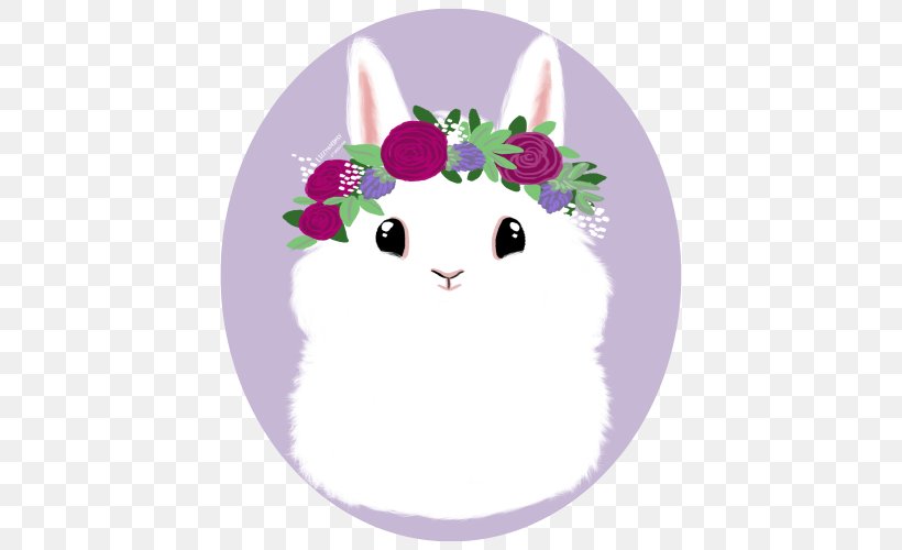 Love Tangle In NIFLHEIM Whiskers Easter Bunny Rabbit Cat, PNG, 500x500px, Whiskers, Cartoon, Cat, Cat Like Mammal, Christmas Ornament Download Free
