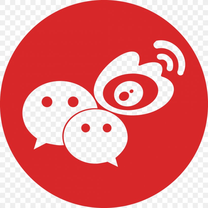 Social Media Sina Weibo WeChat Social Networking Service, PNG, 1000x1000px, Social Media, Area, Blog, Emoticon, Facebook Download Free